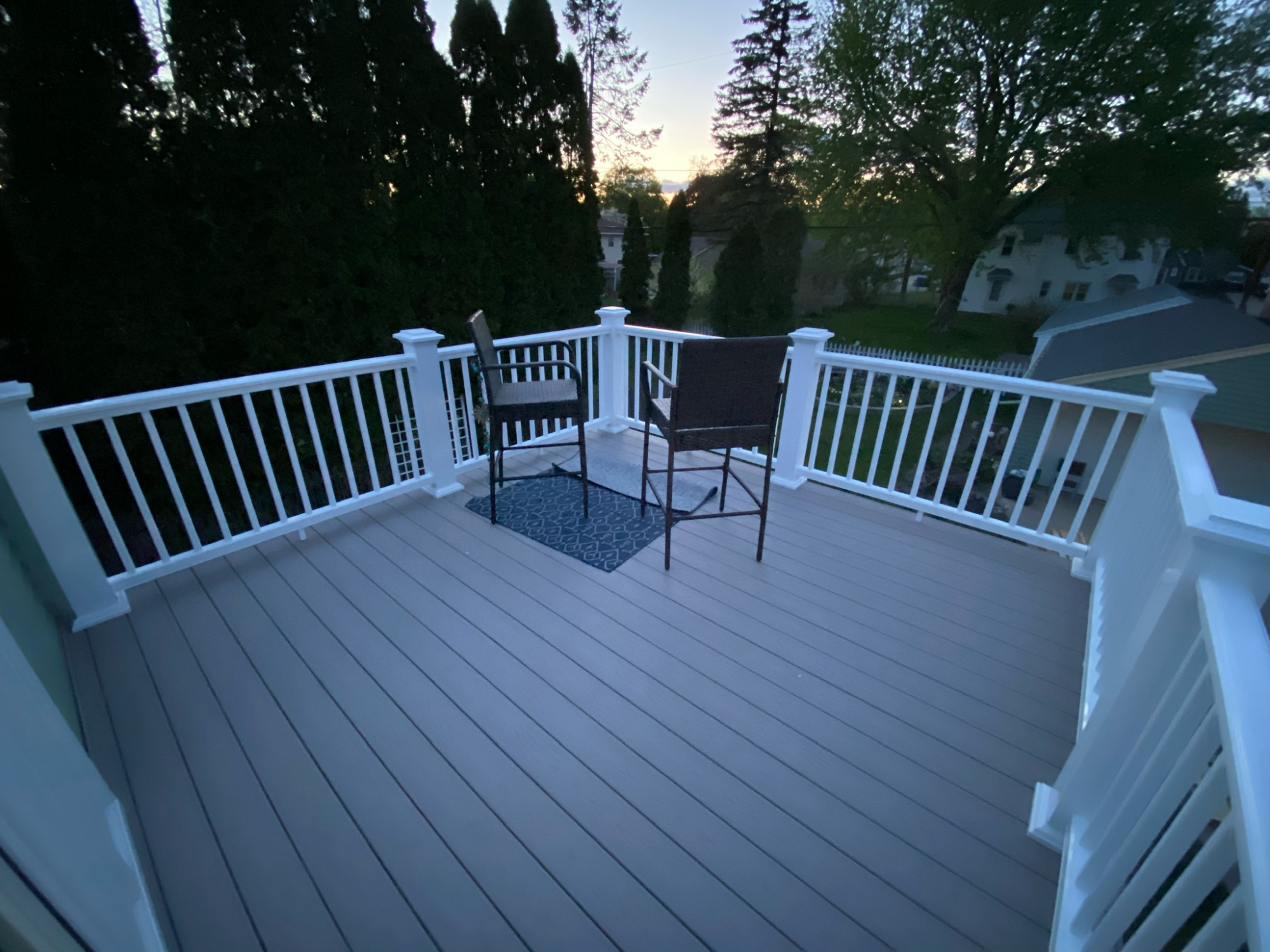 Second floor deck