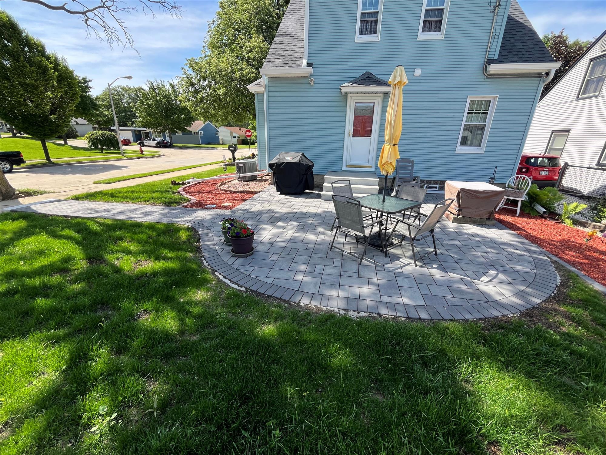Stylish Patio with Comfortable Outdoor Furniture