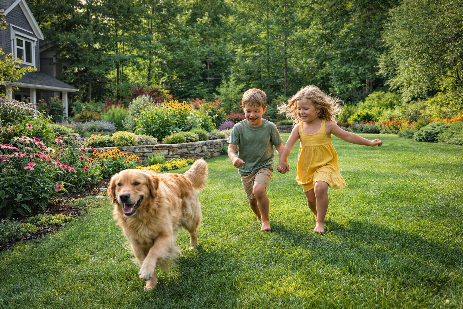 Family-friendly landscape design in Mequon, WI